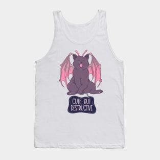 Cute but destructive cat Tank Top